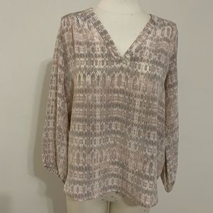 Joie Ladies blouse cream color/ grey multi